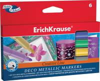 Флом Metallic 6цв Creative Line/Erich Krause короб с подвесом (Ассорти)