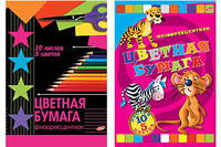 Бум цв д/дет тв 5цв 10л(флюор) Папка 200*290 3932,3933-VQ Звёзды, Животные