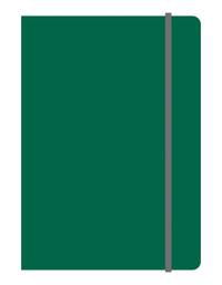Тетрадь общая на резинке А5, ELEMENTS, 120 л., клетка (Зеленый)