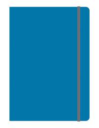 Тетрадь общая на резинке В5, ELEMENTS, 120 л., клетка (Синий)