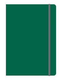 Тетрадь общая на резинке В5, ELEMENTS, 120 л., клетка (Зеленый)