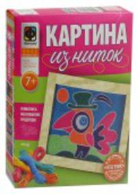 Картина из ниток Птица
