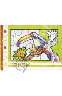 Птицы: Аьбом для детского художественного творчества / Художник Н.В. Колпаков. - (Цветная мозаика.Раскраска)