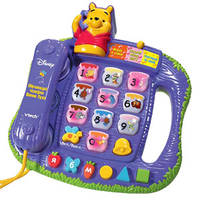 ИГРУШКА РАЗВИВАЮЩ. &quot;VTECH&quot; ОБУЧАЮЩИЙ ТЕЛЕФОН ВИННИ НА БАТ. СВЕТ+ЗВУК В РУСС. КОР. в кор.4шт