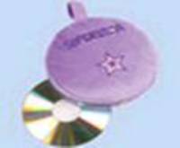 Чехол для CD на 24 диска плюш &quot;Angel&quot;,&quot;Princess&quot;,&quot;Superstar&quot; круглый.