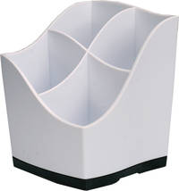 Подставка для ручек WHITE пластиковая