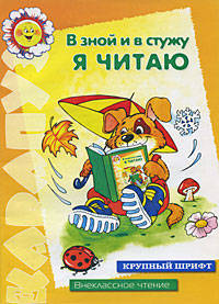 В зной и в стужу я читаю. Крупный шрифт; внеклассное чтение