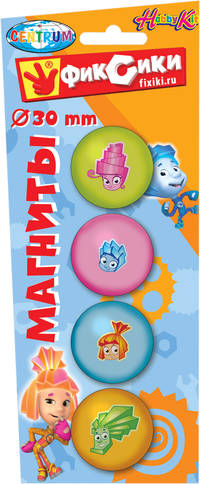 Магниты 30 мм, 4шт. ФИКСИКИ. 84209