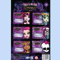 Наклейки плоские для тетрадей &quot;Monster High&quot;