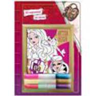 Набор Картинка из песка 3D "Ever After High", состав: рамка,картинка-трафарет, песок с клеем 6 цв.* 5,5 г