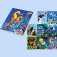 Блокнот 3D SEA WORLD, 30 листов, формат А7, обложка-пластик.Упаковка - дисплей по 80 шт.