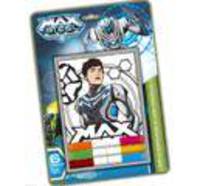 Набор &quot;Объемная картинка 3D &quot;Max Steel&quot; (в наборе:рамка,картинка-трафарет, песок с клеем 6 цв.* 5,5 гр.)