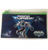 Пенал плоский &quot;Max Steel&quot;, 22*12 см, полиэстер, сине-салатовый