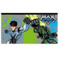 Пенал плоский &quot;Max Steel&quot;, 19*10 см, полиэстер, 210 ден, серо-зеленый