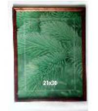 Фоторамка, матиериал - сосна, цвет-красное дерево 1, размер 21*30 см