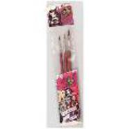 Набор художественных кистей &quot;Ever After High&quot; из волоса овцы, 3 шт. № 8, 10, 12. Профиль круглый. Индивидуальная упаковка с европодвесом