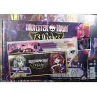 Набор для рисования &quot;Monster High&quot;, состав: альбом 24л, акварель 12цв., кисточки №8,10,12, покрытие на стол А4