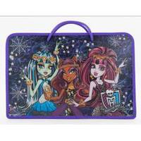 Папка для тетрадей с ручками &quot;Monster High&quot;, формат А3 (-), на молнии
