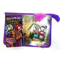 Набор для школьника &quot;Monster High&quot;, состав: папка дял тетрадей А5+, карандаши цветные, кнопки с резиновыми головками, карандаш ч/г
