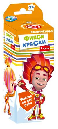 Набор пальчиковых красок "Фиксики" 3 цвета*20мл