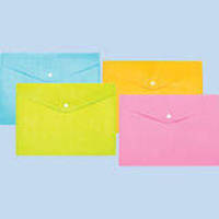 Папка-конверт А4 с кнопкой SILK PAPER, цвет ассорти, 0,18 мм 87771