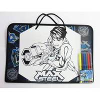 Набор для раскрашивания &quot;Max Steel&quot; ( папка для тетрадей А3- и фломастеры 6цветов)