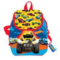 Рюкзак &quot;Hot Wheels&quot; детский, дошкольный, 32*29*13,5 см, полиэстер, 1 отделение на завязках с верхним клапаном на липучке, 1 внутренний кармашек, узкие