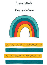 Блокнот для записей &quot;Let's climb the rainbow&quot; (А6)