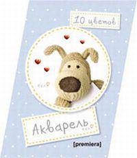 Краски акварельные Буффи/голуб,10цв,с кистью 99189