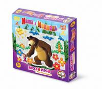 Наст.игр.:ДК.Мозаика Маша и медведь 10/15-20 ,105 ф., с аппликацией (РФИ) 01420
