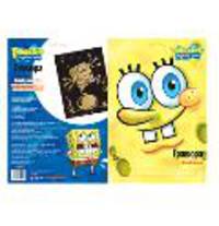 Гравюра &quot;SPONGE BOB&quot; металлический эффект золото