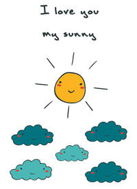 Блокнот для записей &quot;I love you, my sunny&quot; (А6)