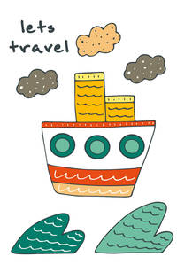 Блокнот для записей "Let's travel" (A5)