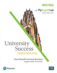 University Success. Writing. Transition Level: Student Book with MyEnglishLab