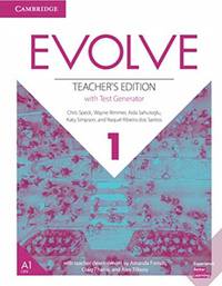 Evolve 1. Teacher's Edition with Test Generator
