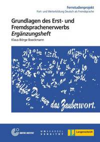 Grundlagen DES Erst - Und Fremdsprachenerwerbs