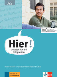 Hier! A2. Intensivtrainer für Zweitschriftlernende mit Audios (+ Audio CD)
