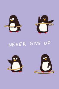 Never give up (Софт-тач тетрадь)