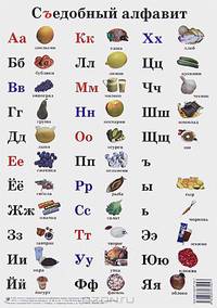 Съедобный алфавит. Наглядное пособие