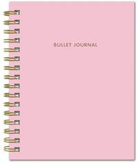 Bullet Journal (Розовый) 162x210мм, твердая обложка, пружина, блокнот в точку, 120 стр.