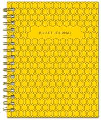 Bullet Journal (Желтый) 162x210мм, твердая обложка, пружина, блокнот в точку, 120 стр.