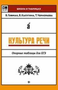 Культура речи. Опорные таблицы для ЕГЭ