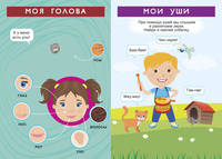 Развивающие многоразовые наклейки. Мое тело