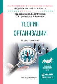 Теория организации и организационное поведение. Теория организации. Учебник и практикум для бакалавриата и магистратуры
