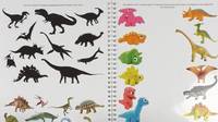Рабочая тетрадь для детей 3-5 лет "Динозавры"