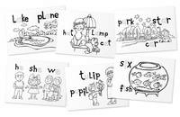 Раскраска - игра. English Spelling. Гласные буквы