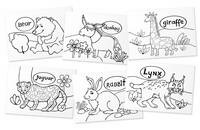 Раскраска - игра. English Spelling. Согласные буквы