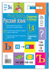Справочник в таблицах. Русский язык. 1-4 классы