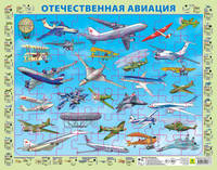 Детский пазл на подложке. Отечественная авиация (с 1803 г. по 2018 г.)