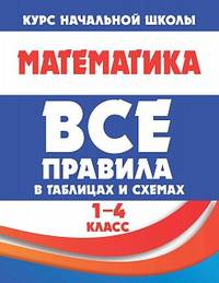 Математика. Все правила в таблицах и схемах. 1-4 классы